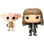 Funko POP Movies: Harry Potter Action Figure - Dobby & POP Movies: Harry Potter Hermione Granger Action Figure, Standard Funko POP Movies: Harry Potter Action Figure - Dobby & POP Movies: Harry Potter Hermione Granger Action Figure, Standard