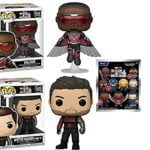 Two of The Goodest Good Guys Funko Pop! Bundle: The Falcon and The Winter Solider - Falcon 812/ Winter Solider Zone 73 + Bonus Figural Bag Clip Blind Bag (3 Items)
