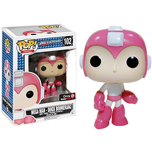 Mega Man - Quick Bloomerang (GameStop Exclusive): Funko POP! Games x Mega Man Vinyl Figure + 1 FREE Mega Man Trading Card Bundle (11905)