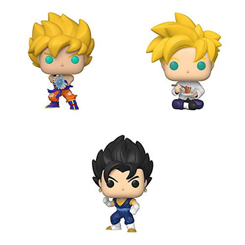 Funko Animation: POP! Dragon Ball Z Series 9 Collectors Set - Goku w/ Kamehameha Wave, Vegito, Gohan w/ Noodles