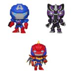 Funko Marvel: POP! Marvel Mech Collectors Set 1 - Captain American, Black Panther, Captain Marvel Funko Marvel: POP! Marvel Mech Collectors Set 1 - Captain American, Black Panther, Captain Marvel
