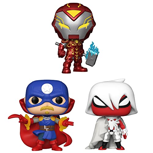 Funko POP! Marvel Infinity Warps Collectors Set - Iron Hammer, Soldier Supreme, and Arachknight