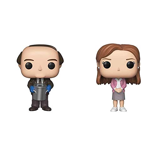 Funko Pop! TV: The Office - Kevin Malone with Chili & Pop! TV: The Office - Pam Beesly