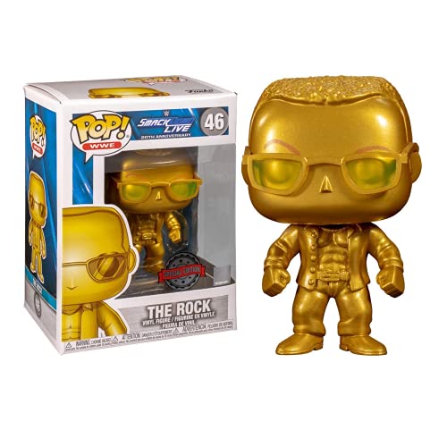 Funko POP! WWE: Smackdown Live 20th Anniversary - The Rock (Gold Metallic) (NYCC Debut)