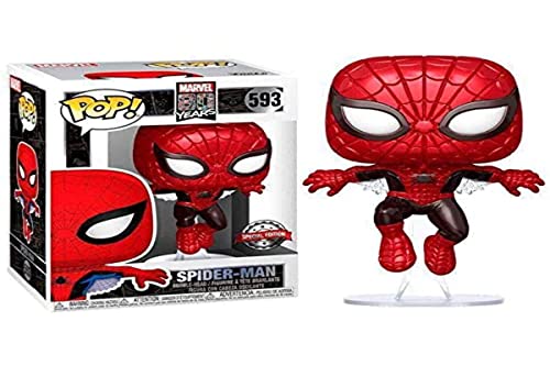 Funko POP! Marvel 80 Years # 593 - First Appearance Spider-Man [Metallic] H.T. Exclusive