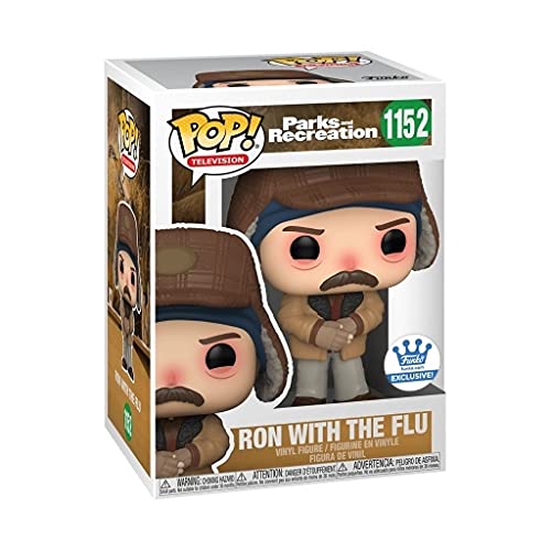 POP Funko Ron Swanson vs The Flu Parks and Recreation Exclusive