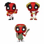 Funko Marvel: POP! Deadpool 30th Anniversary Collectors Set 2 - Flamenco Deadpool, Roman Senator Deadpool, Nerd Deadpool Funko Marvel: POP! Deadpool 30th Anniversary Collectors Set 2 - Flamenco Deadpool, Roman Senator Deadpool, Nerd Deadpool