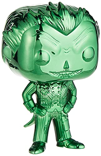 Funko , Multicolor ,FK42336 DC POP! Heroes Vinyl Figure The Joker (Green Chrome) 9 cm