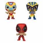 Funko Marvel: POP! Marvel Luchadores Collectors Set 2 - Iron Man, Wolverine, Deadpool