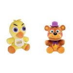 Funko Five Nights at Freddy's Chica Plush, 6",Basic & Plush: Five Nights at Freddy's Pizza Simulator - Rockstar Freddy Collectible Figure, Multicolor