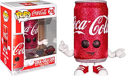 Pop Ad Icons Coca-Cola 3.75 Inch Action Figure - Coca-Cola Can Diamond Glitter #78