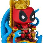 Pop! Deluxe Marvel Heroes King Deadpool on Throne Vinyl Figure, Multicolor Pop! Deluxe Marvel Heroes King Deadpool on Throne Vinyl Figure, Multicolor