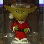 Star Wars Clone Wars Holiday Yoda Mini Bobblehead Wacky Wobbler