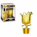Funko Pop Marvel: Marvel Studios 10 - Groot (Gold Chrome) Collectible Figure, Multicolor