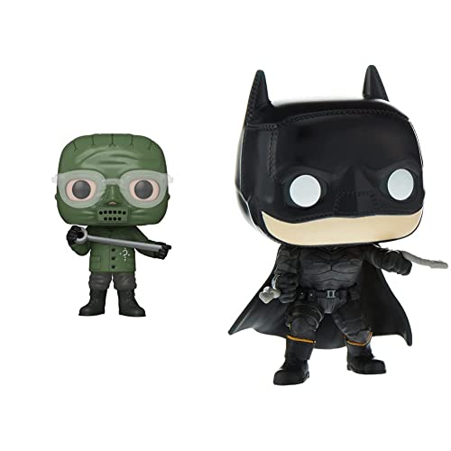 Funko Pop! Movies: The Batman - The Riddler & Pop! Movies: The Batman - Batman, Battle Ready Pose