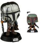 Funko Pop! Star Wars: The Mandalorian - Mandalorian (Chrome), Amazon Exclusive, Multicolor & POP Star Wars: Book of Boba Fett - Boba Fett,Multicolor,Standaard,60236