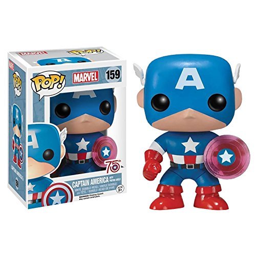 Funko Marvel Captain America with Photon Shield 75th Anniversary Pop Vinyl Figure