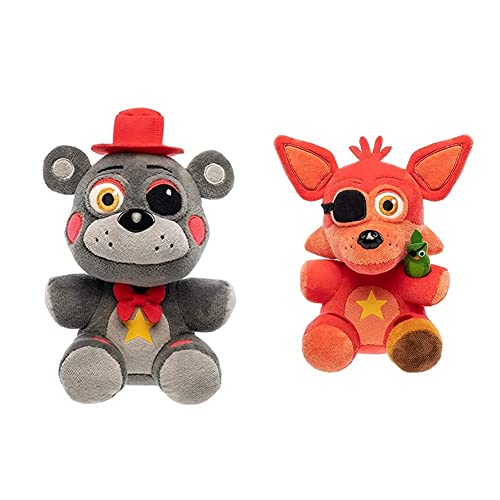 Funko Plush: Five Nights at Freddy's Pizza Simulator - Lefty Collectible Figure, Multicolor - 32265 & Plush: Five Nights at Freddy's Pizza Simulator - Rockstar Foxy Collectible Figure, Multicolor