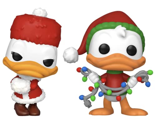 Funko Pop! Disney: Holiday 2021 Collectible Vinyl Figure Set, 3.75" (Donald Duck & Daisy Duck)