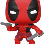 Funko 44154 POP. Bobble Marvel: 80th-First Appearance: Deadpool Collectible Figure, Multicolour, 3.75 inches