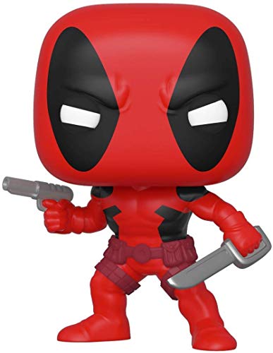 Funko 44154 POP. Bobble Marvel: 80th-First Appearance: Deadpool Collectible Figure, Multicolour, 3.75 inches