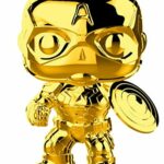 Funko Pop Marvel: Marvel Studios 10 - Captain America (Gold Chrome) Collectible Figure, Multicolor