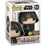 Funko Pop Star Wars The Mandalorian Luke Skywalker Glow-in-The-Dark Exclusive Vinyl Figure