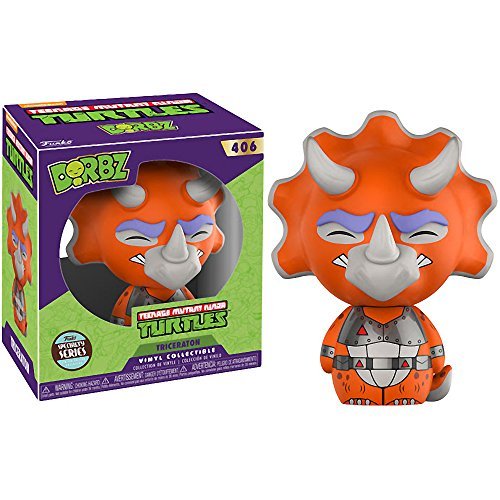 Funko Triceratons (Specialty Series) Dorbz x Teenage Mutant Ninja Turtles Vinyl Figure + 1 Official TMNT Trading Card Bundle (22282)