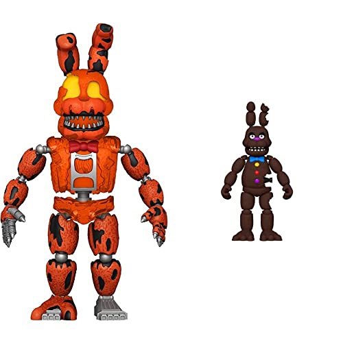 POP Funko Action Figure: Five Nights at Freddy's Dreadbear - Jack-o-Bonnie, Multicolor, One Size (56186) & Action Figure: Five Nights at Freddy's - Chocolate Bonnie