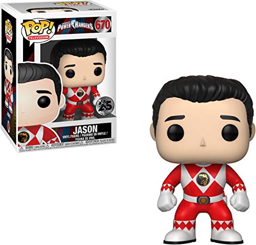 Funko Pop Television: Power Rangers - Red Ranger (No Helmet) Collectible Figure, Multicolor
