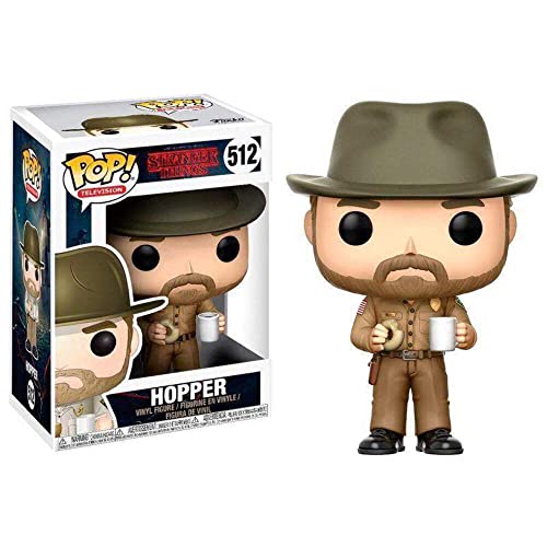 Funko Pop Television: Stranger Things - Hopper with Donut (Styles May Vary) Collectible Figure