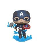 Funko Pop! Marvel: Avengers Endgame - Captain America with Broken Shield & Mjoinir,Multicolor,3.75 inches Funko Pop! Marvel: Avengers Endgame - Captain America with Broken Shield & Mjoinir,Multicolor,3.75 inches