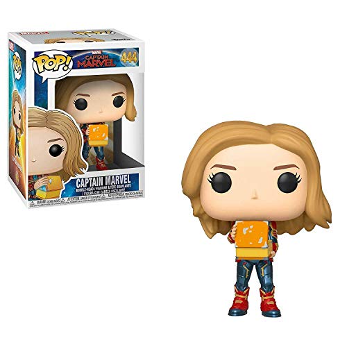 Funko Pop! Marvel: Captain Marvel - Captain Marvel Holding Lunchbox, Multicolor, us one-Size