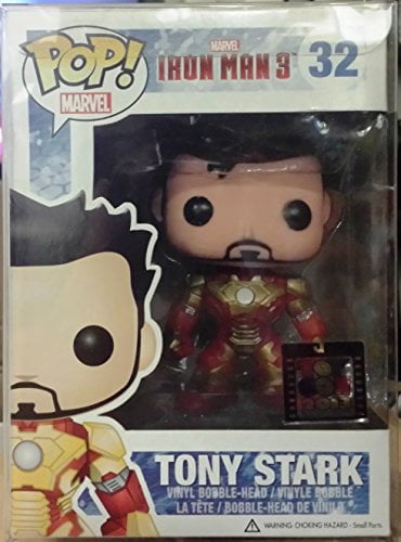 SDCC 2013 FUNKO POP IRON MAN 3 Mark 32 Unmasked Tony Stark Figure