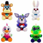 Funko Plush: Five Nights at Freddy's - Security Breach Set of 5 - Vannie, Glamrock Freddy, Glamrock Chica, Montgomery Gator, Roxanne Wolf - FNAF 6" Plush Bundle