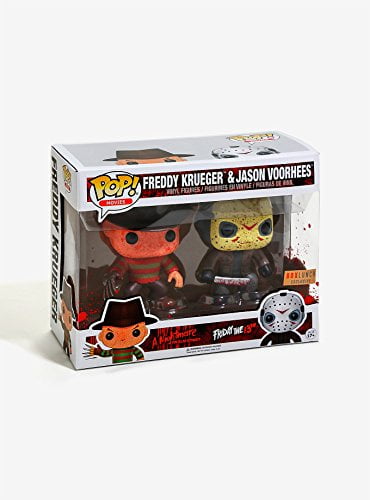Funko Pop! Movies Freddy Krueger & Jason Voorhees Bloody Vinyl Figure Set - BoxLunch Exclusive
