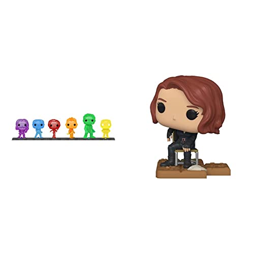 Funko POP! Artist Series: Marvel Infinity Saga - Avengers with Base (6 Pack) Amazon Exclusive & Pop! Deluxe, Marvel: Avengers Victory Shawarma Series - Black Widow
