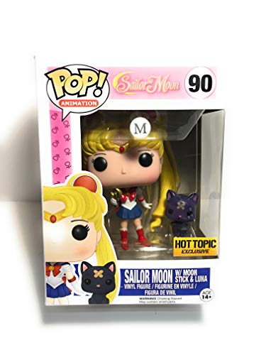 Funko Pop! Animation Sailor Moon #90 with Moon Stick and Luna (Exclusive)