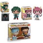 Check It Out Bundle: Funko Pop! Animation My Hero Academia: Deku Glow in The Dark Exclusive 596 / Mina Ashido Exclusive 790/ Tomura Shigaraki + Overhaul 2 Pack Exclusive (4 POPs!)