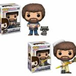 Funko Pop TV Bob Ross S2 - Bob Ross w/ Racoon and Bob Ross in Overalls Vinyl Figures SET