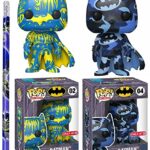 Black & Blue Caped Art Crusader Batman Gotham Pop! Limited Edition Exclusive Figure Bundled with Camo + Yellow DC Comics in Hard Case 2 Items Black & Blue Caped Art Crusader Batman Gotham Pop! Limited Edition Exclusive Figure Bundled with Camo + Yellow DC Comics in Hard Case 2 Items