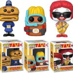 Cool Burger Figure McDonalds Pop! Exclusive Nugget Bundled with Ad Icons Character Chicken Scuba McNugget + Rock Ronald + Big Mac Officer 3 Items