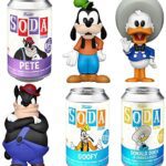 3 Donald Pete Goof Figure Disney Pop Soda Characters Donald Duck Three Caballeros Bundled with + Character (Peg-Leg) + Goofy Classic Can 3 Items