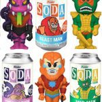 Trap Wind He-Man & The Masters of The Universe Pop! Soda Can Figure + Beast Man + Character Mer-Man + Tung Lashor Villain 3 Items Trap Wind He-Man & The Masters of The Universe Pop! Soda Can Figure + Beast Man + Character Mer-Man + Tung Lashor Villain 3 Items