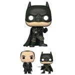 Funko POP! Movies The Batman Collectors Set- The Batman, Oswald Cobblepot The Penguin (with Possible Chase Variant), Jumbo 10" Batman