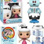 Meet Girl Judy Space Toons Rosie Robot Soda Figure Bundled with Jetsons Pop! Character & Tiny Adventure Comic Trading Pack 3 Items Meet Girl Judy Space Toons Rosie Robot Soda Figure Bundled with Jetsons Pop! Character & Tiny Adventure Comic Trading Pack 3 Items