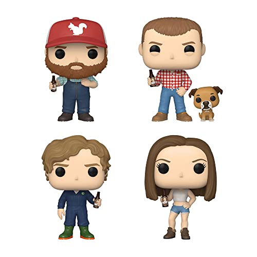 Funko Pop! Letterkenny Set of 4 - Squirrelly Dan, Wayne w/Gus, Daryl and Katy w/Puppers & Beer