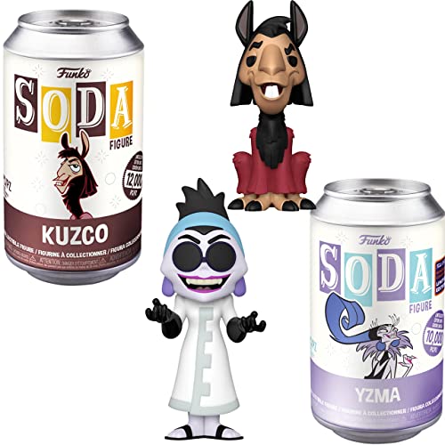 Boom, Baby! Kuzco Exclusive Llama Figure Bundled with Yzma from Disney The Emperor’s New Groove Soda Wondercon Vinyl Secret lab can 2 Items