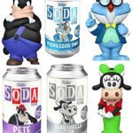 Retro Time Disney Figures Soda Tin Bundled with Clarabelle Cow Character Friend + Peg Leg Pete + Old Professor Owl Cartoon 3 Items Retro Time Disney Figures Soda Tin Bundled with Clarabelle Cow Character Friend + Peg Leg Pete + Old Professor Owl Cartoon 3 Items