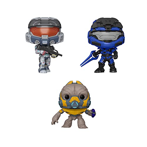 Funko Pop! Halo Infinite Set of 3 - Grunt w/Weapon, Mark V w/Blue E Sword and Mark VII w/Weapon